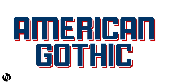 Пример шрифта American Gothic